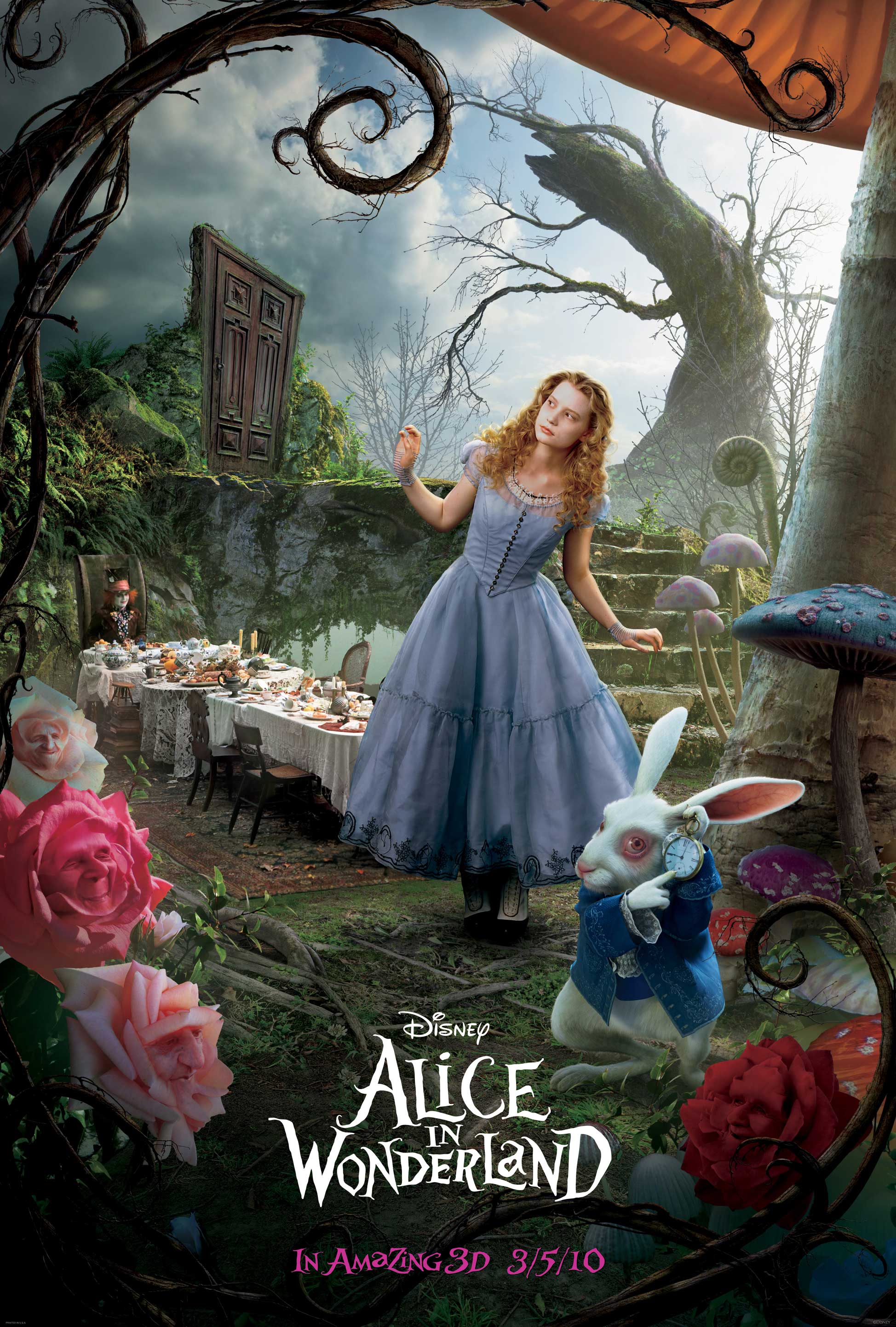 Alice and the White Rabbit Movie Poster Desktop Wallpaper