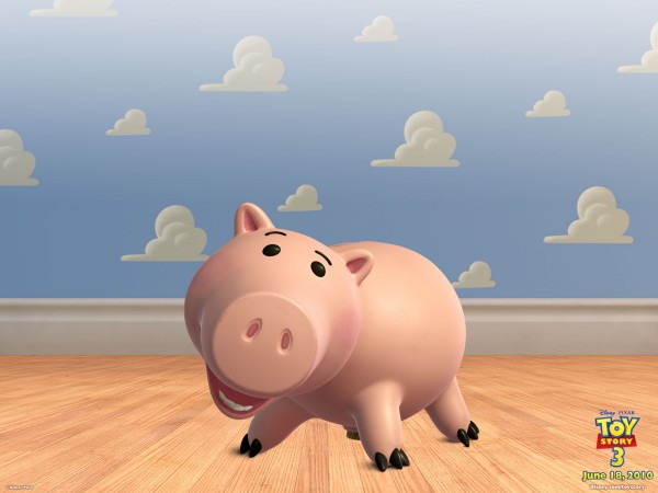 hamm the pink piggybank from toy story