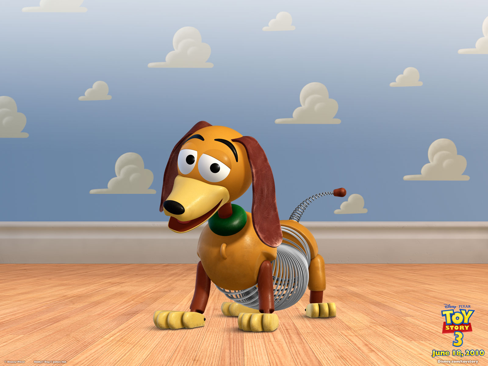 Slinky Dog Toy from Toy Story Desktop Wallpaper