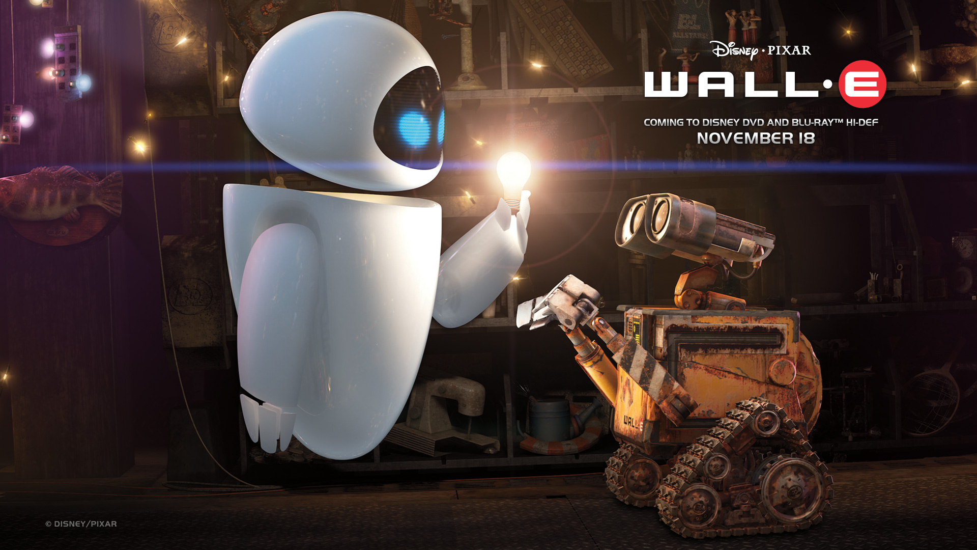 Wall-E and Eve wallpaper - Click picture for high resolution HD wallpaper