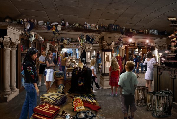 interior of Filch's Emporium shop