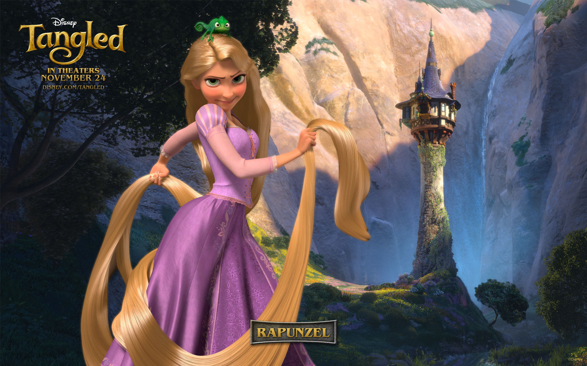 Rapunzel from Disney's Tangled Desktop Wallpaper