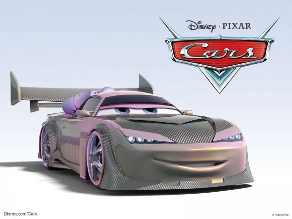 Boost the custom sports car from Pixar's Cars movie wallpaper