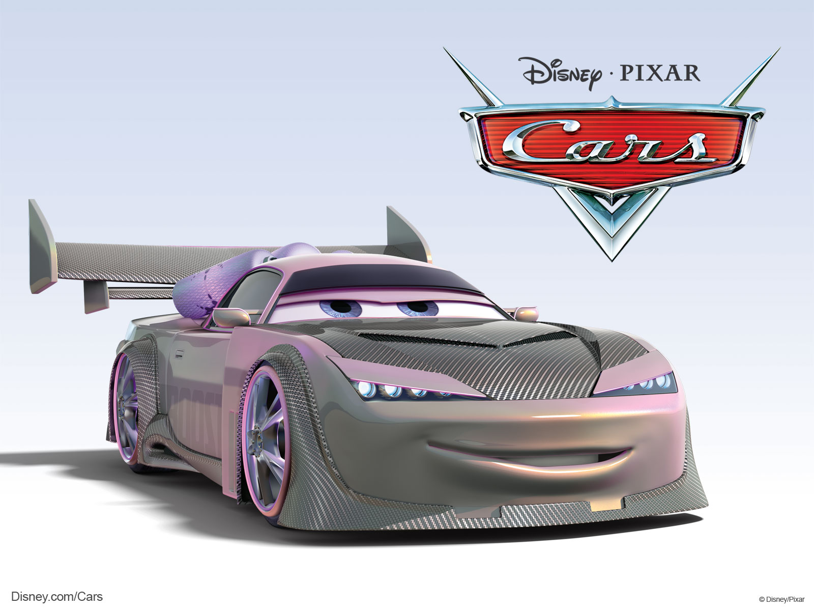 Boost Custom Sports Cars from Pixar Cars Desktop Wallpaper