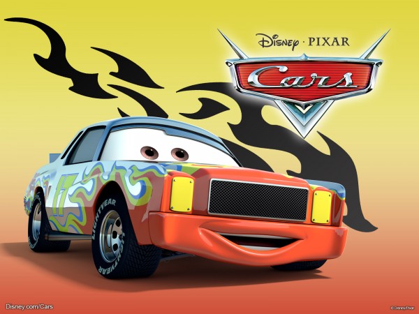 Darrel Cartrip the race car from Pixar's Cars movie wallpaper