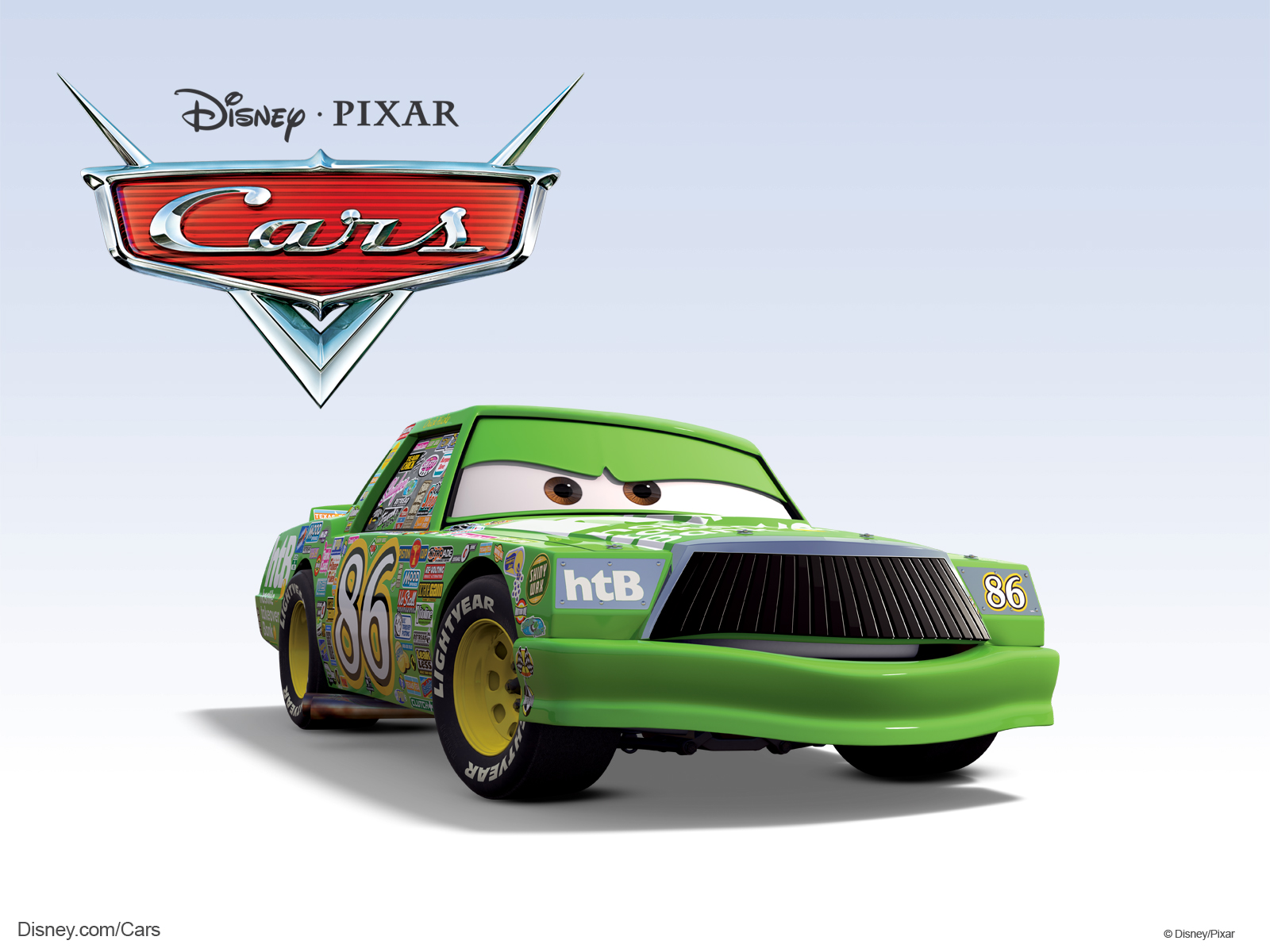 Pixar Cars Chick Hicks Diecast Model – 1:55 Scale, Green, UK Version