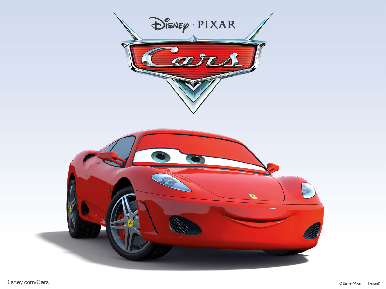 Michael Schumacher as a Ferrari F430 in Disney-Pixar's Cars Movie wallpaper 
