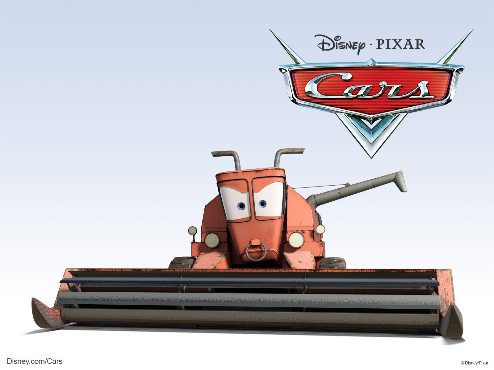 Frank the Combine from Pixar's Cars Movie Desktop Wallpaper