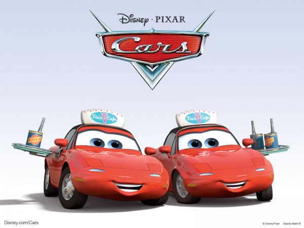 Mia and Tia from Disney-Pixar movie Cars wallpaper