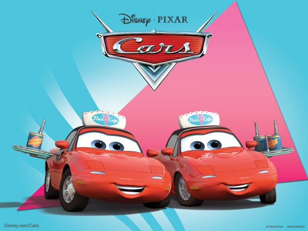 Mia and Tia from Disney-Pixar movie Cars wallpaper