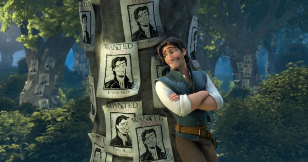 Flynn and his wanted posters from Disney's CG animated movie Tangled wallpaper