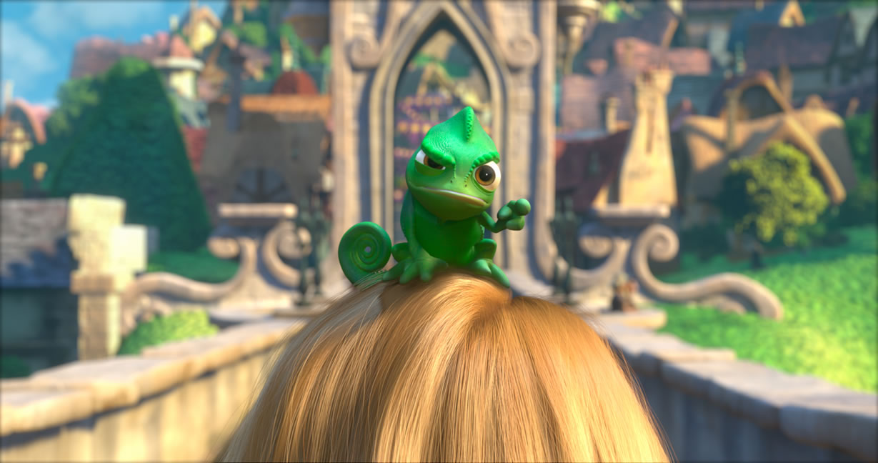 Cute Pascal from Disney’s Movie Tangled Desktop Wallpaper