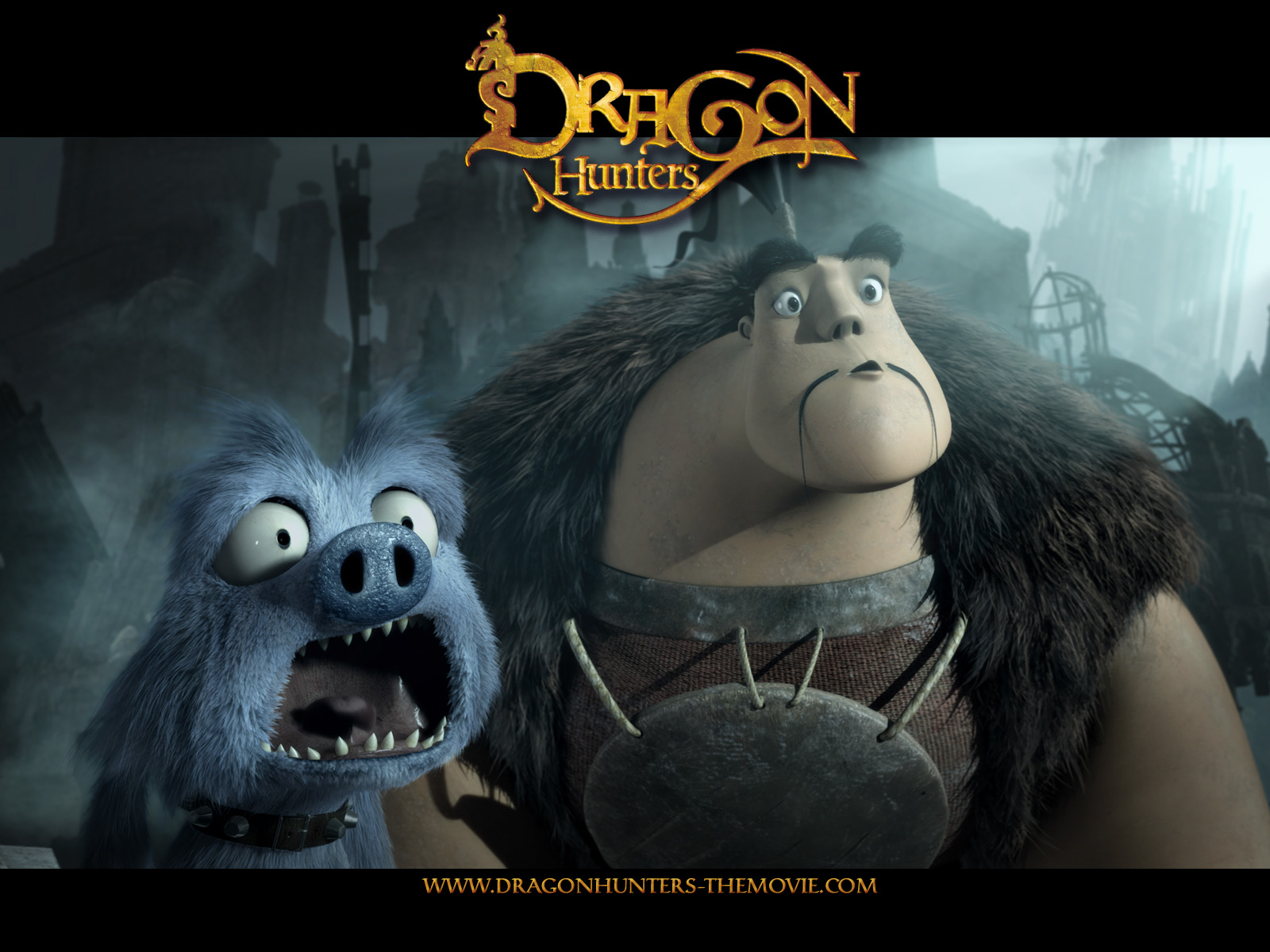 Lian Chu and Hector from Dragon Hunters Movie Desktop Wallpaper