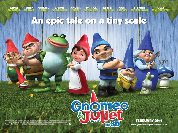 movie poster showing the cast from Gnomeo and Juliet Disney movie wallpaper