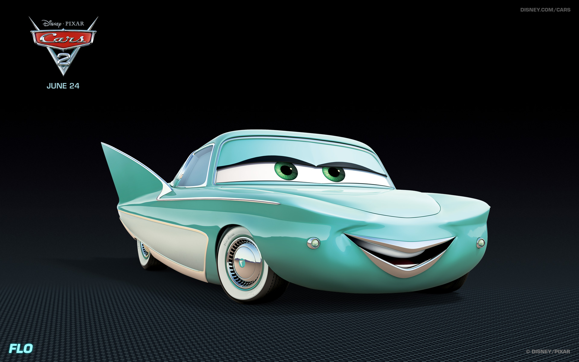 Flo from Disney s Cars 2 HD Desktop Wallpaper