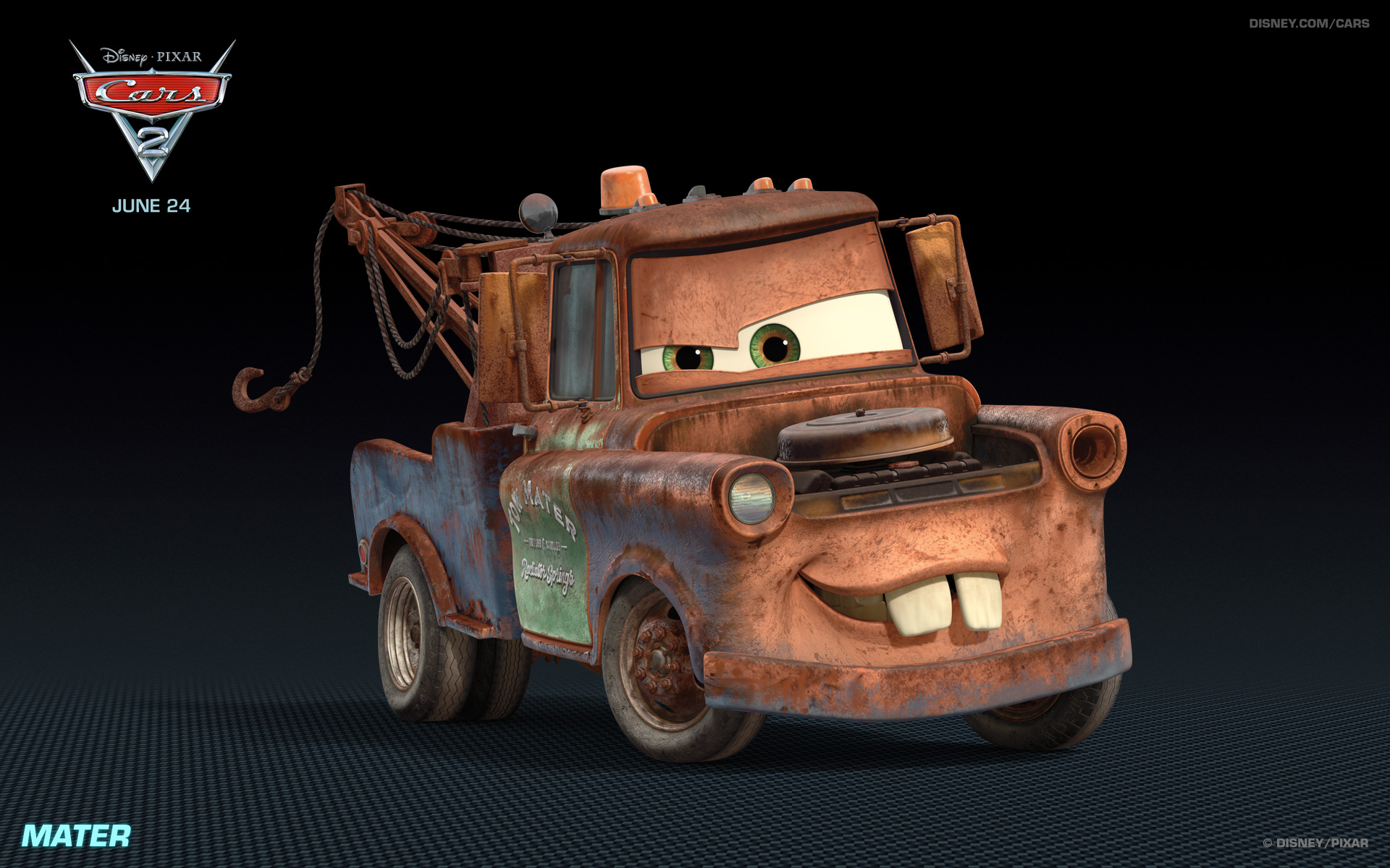 Mater from Disney's Cars 2 HD Desktop Wallpaper