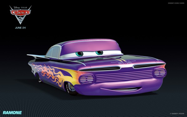 Ramone the custom car from Disney's Cars 2 CG animated movie wallpaper