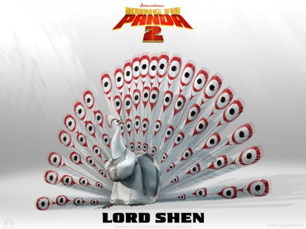 Lord Shen from Kung Fu Panda 2 Dreamworks CG animated movie wallpaper