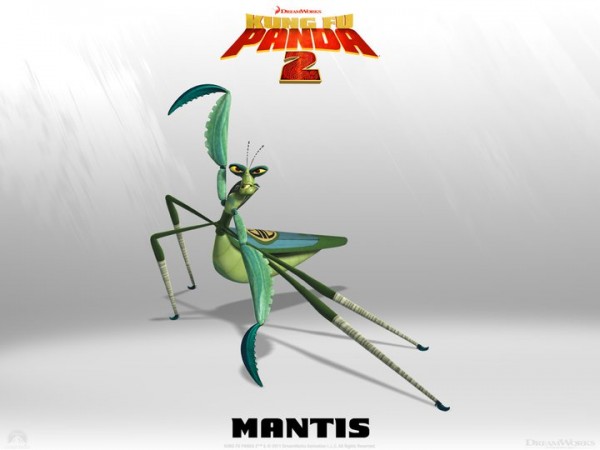 Mantis from Kung Fu Panda 2 Dreamworks CG animated movie wallpaper