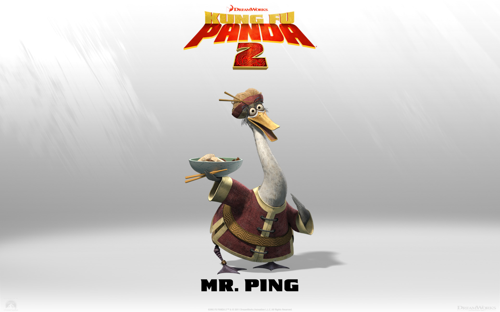 Mr. Ping From Kung Fu Panda 2 Movie Desktop Wallpaper