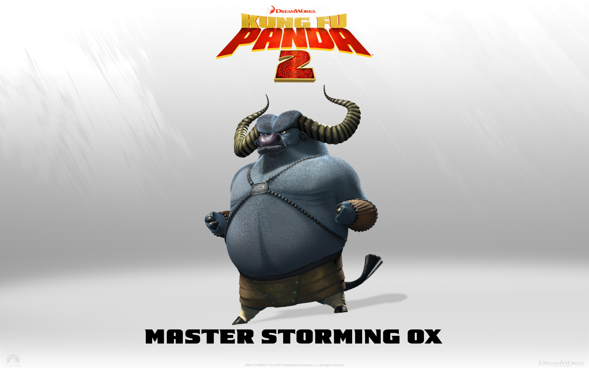 Master Storming Ox from Kung Fu Panda 2 Movie Desktop Wallpaper