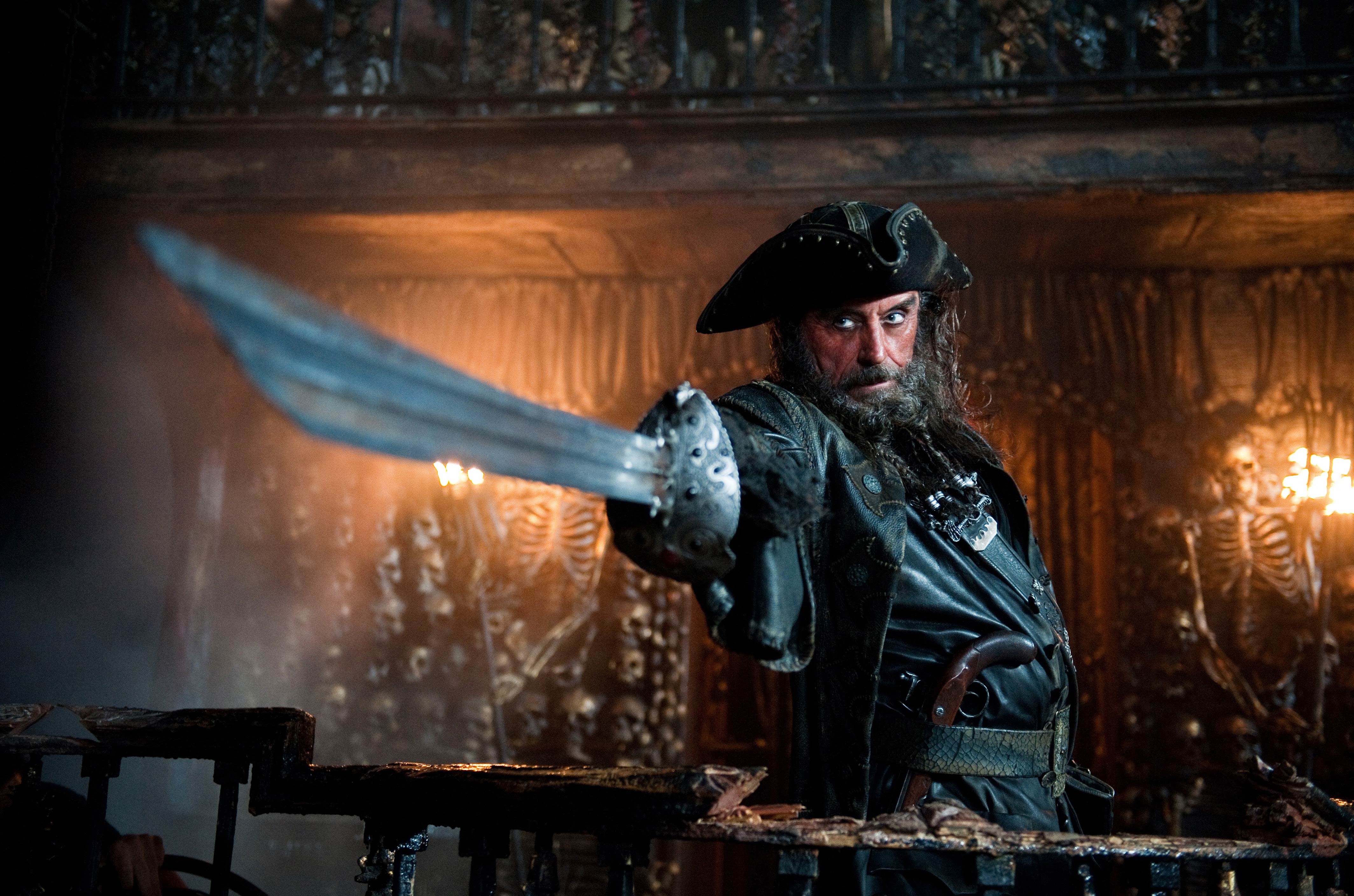 The Pirate Blackbeard From Pirates Of The Caribbean Desktop Wallpaper 5455