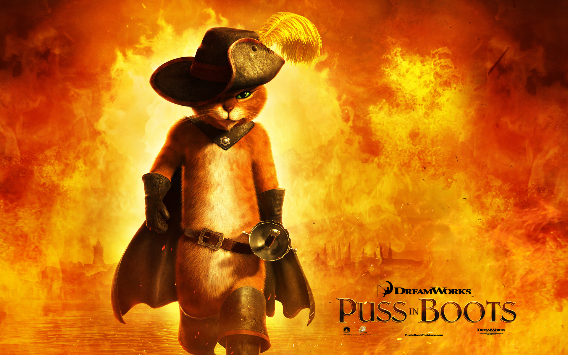 Puss in Boots the Cat Movie Desktop Wallpaper