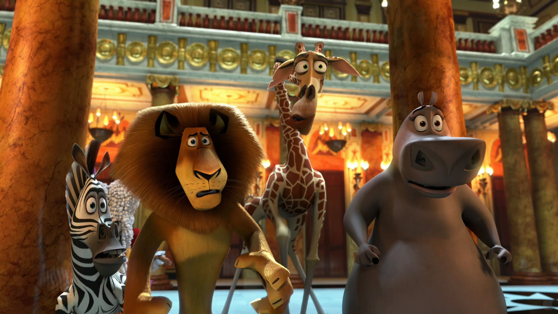 Animals of Madagascar 3: Europe's Most Wanted Desktop Wallpaper