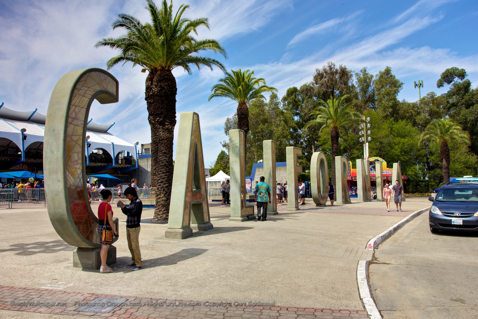 New California State Fair Entrance Plaza Desktop Wallpaper