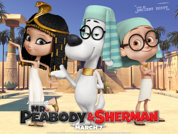 Mr. Peabody and Sherman in Egypt animated movie wallpaper