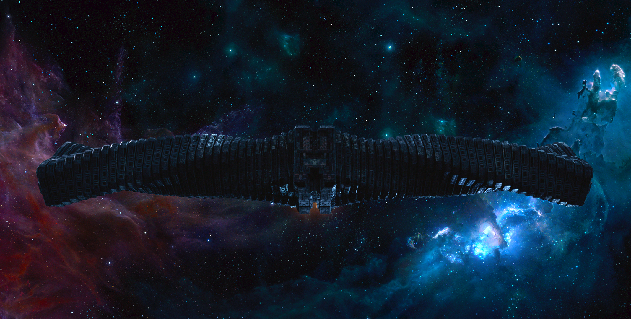 Ronan S Ship The Dark Aster From Guardians Of The Galaxy Desktop