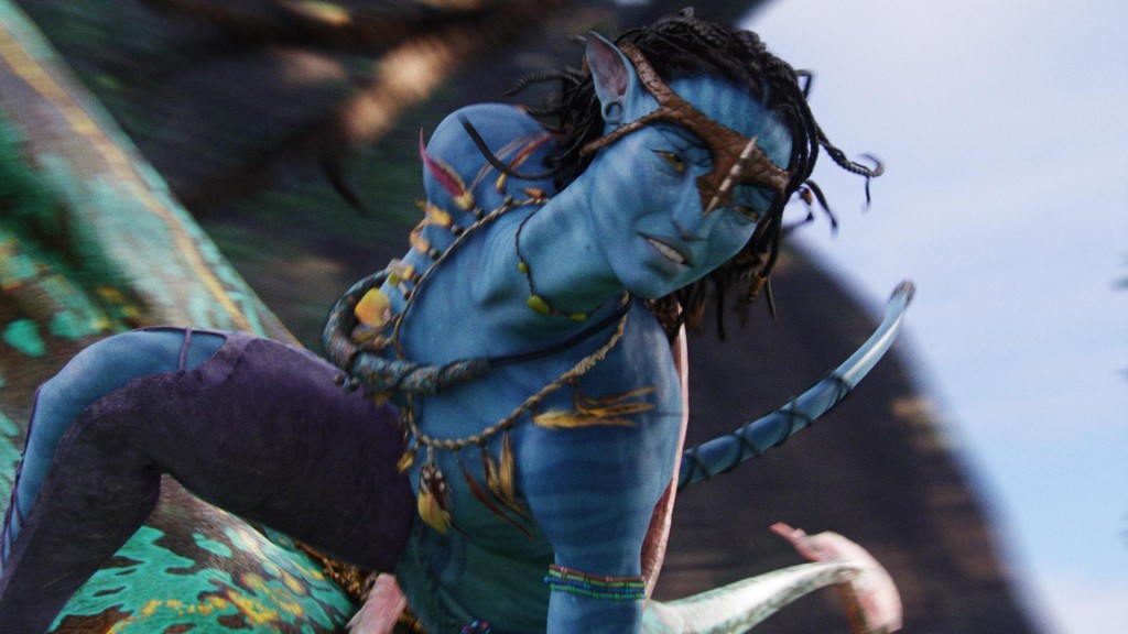 Neytiri Riding a Banshee Desktop Wallpaper