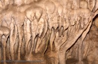 closeup of cave formations