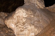 cave formation - large base of a column