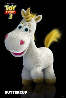 buttercup the plush unicorn toy from toy story
