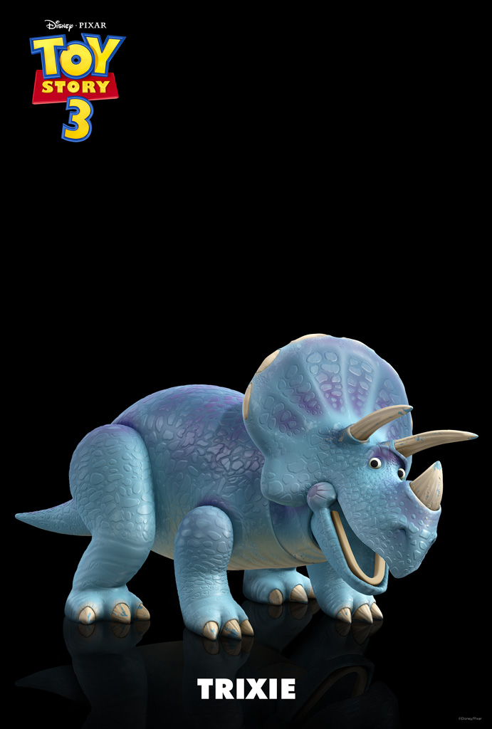 Trixie the Blue Triceratops from Toy Story Desktop Wallpaper