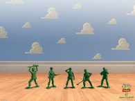 green army men from toy story