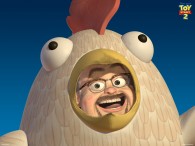 al in a chicken suit from toy story