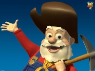 the old prospector man toy from toy story