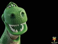 rex the green tyrannosaurus dinosaur from Toy Story