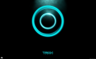 the disc shaped logo for the movie tron legacy