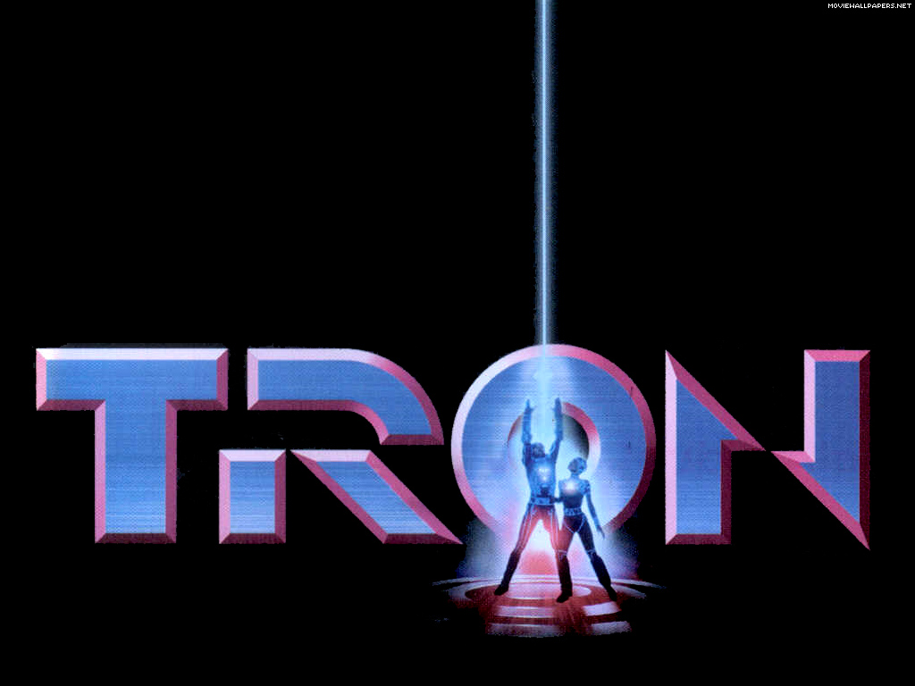 Tron 1982 Movie Logo Desktop Wallpaper