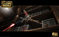 wallpaper image of an assassin droid about to attack