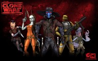 wallpaper image of a group of alien bounty hunters