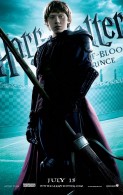 ron weasley holding broom from half blood prince wallpaper