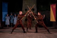 Durmstrang Institute students perform staff routine