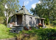 Hagrid's stone hut near Hogwarts
