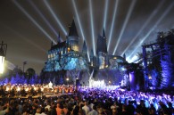 Hogwart's castle at night