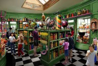 interior of candy shop