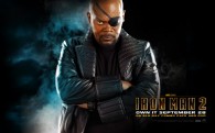 Nick Fury from Iron Man 2 with eye patch wallpaper